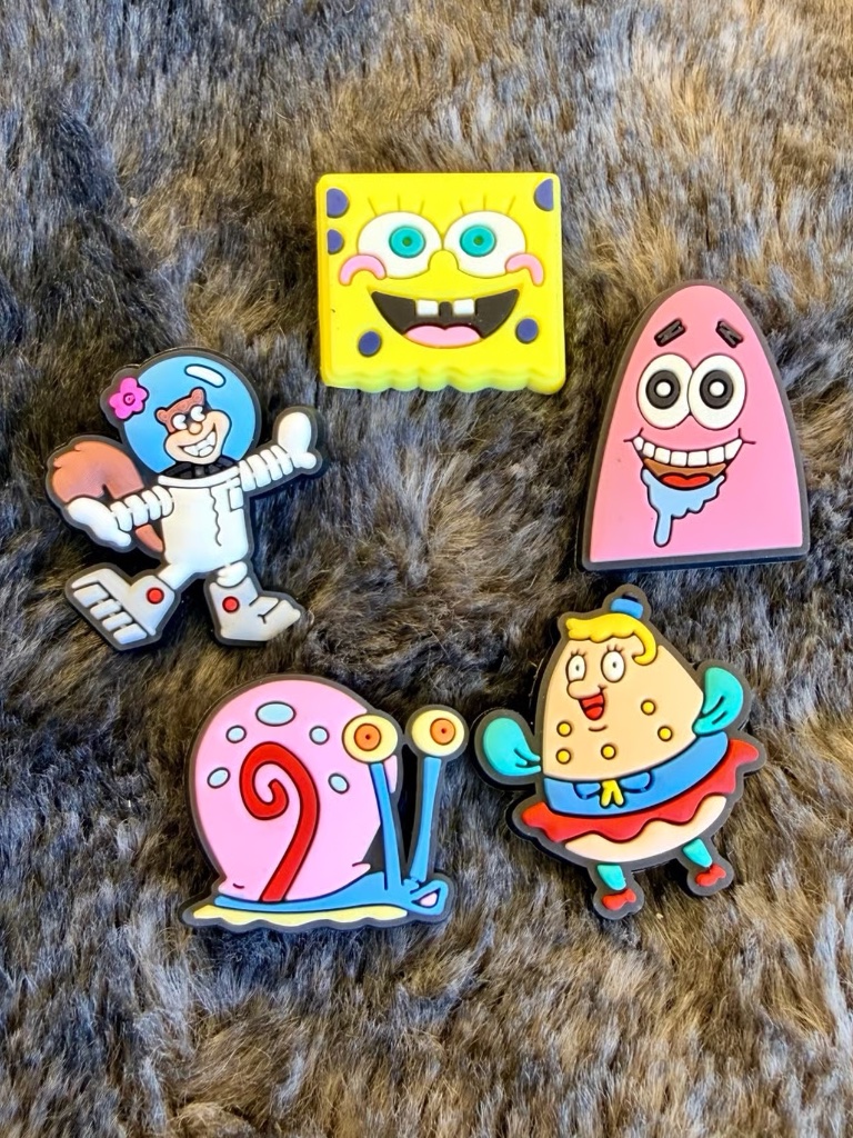 Spongebob Jibbitz, Croc Charms - Set # 2